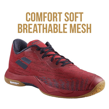 Babolat_Shadow_Spirit2_Badminton_Shoes_Black_Popy_Red_SideViews_Spec_InstaSport