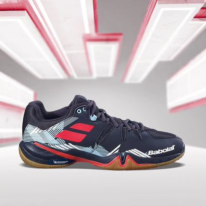 Babolat_Shadow_Spirit_Men's_Badminton_Shoes_Black/TomatoRed_Instasport