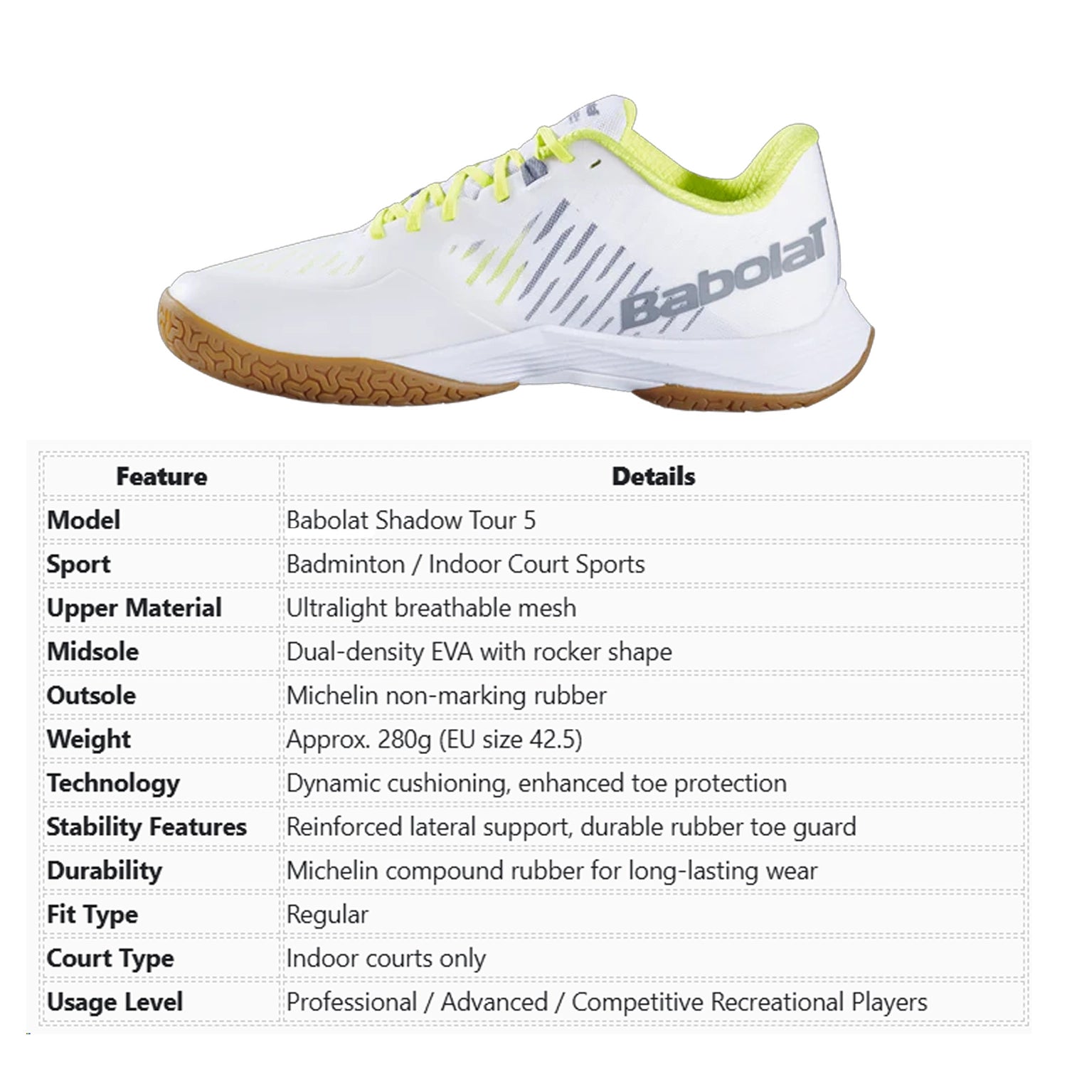 Babolat_Shadow_Tour5_Specs_Instasport