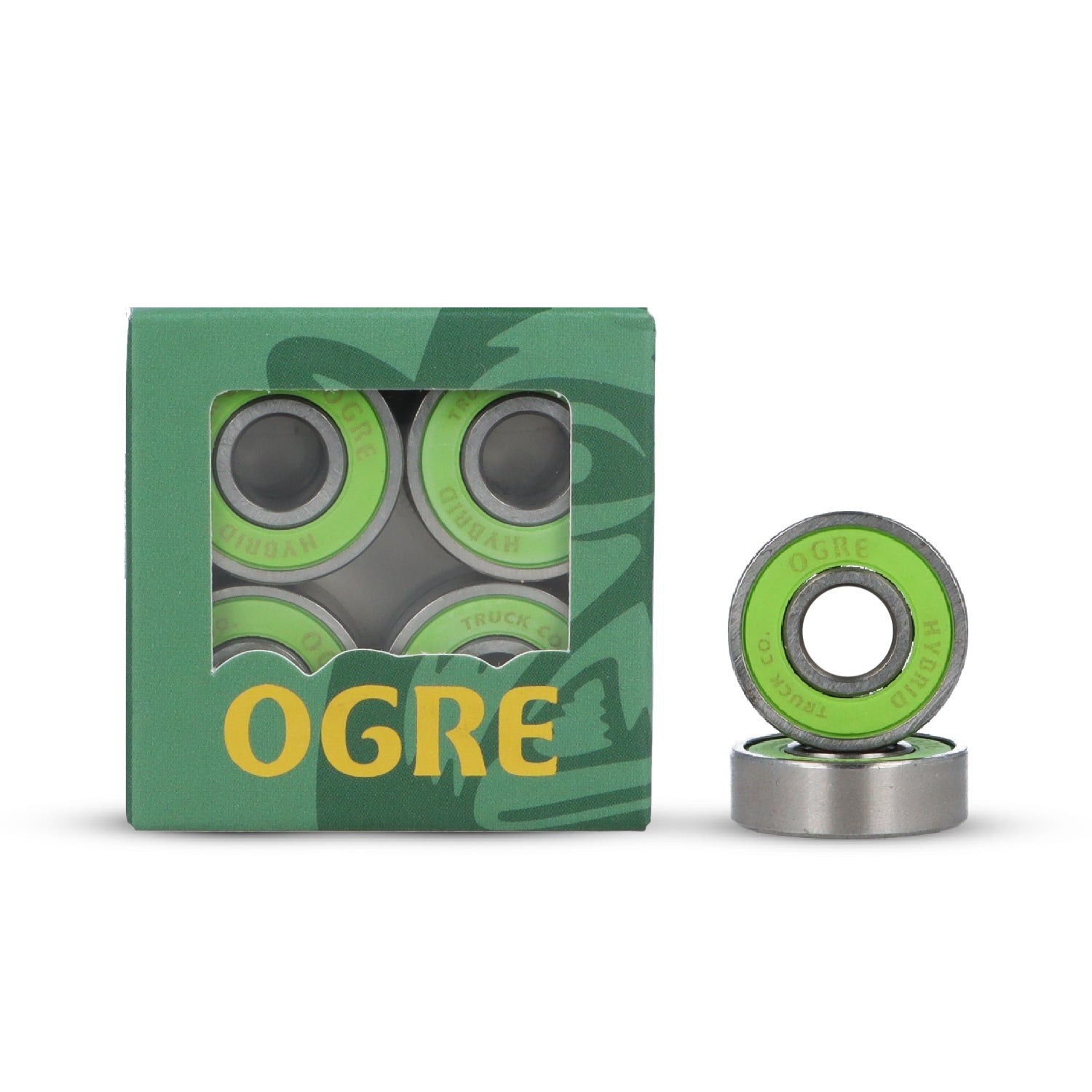 OGRE SKATEBOARD BEARINGS-HYBRID (CERAMIC 1 BALL) - InstaSport