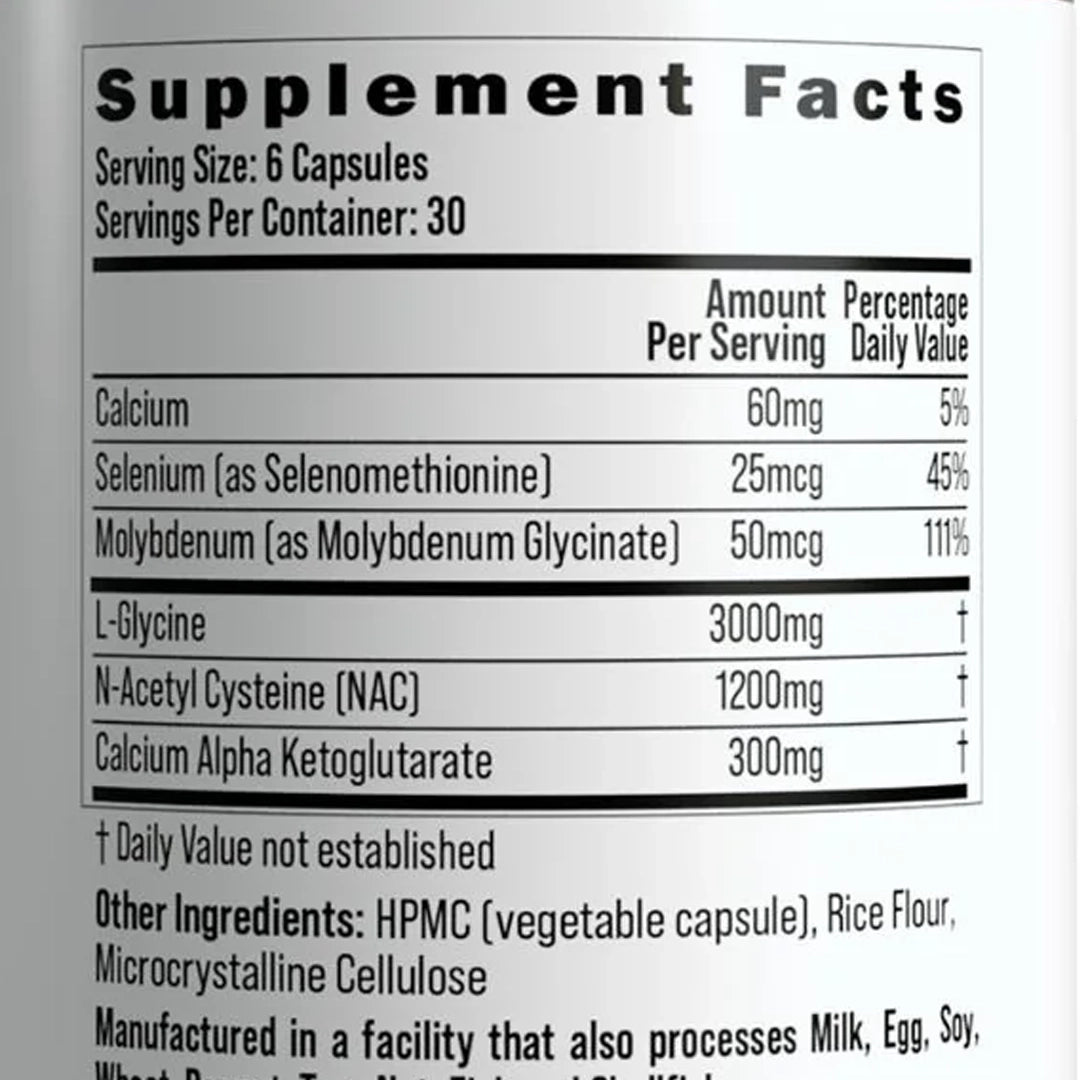 Biostack GlyNAC+ 180Caps (Glycine and NAC)