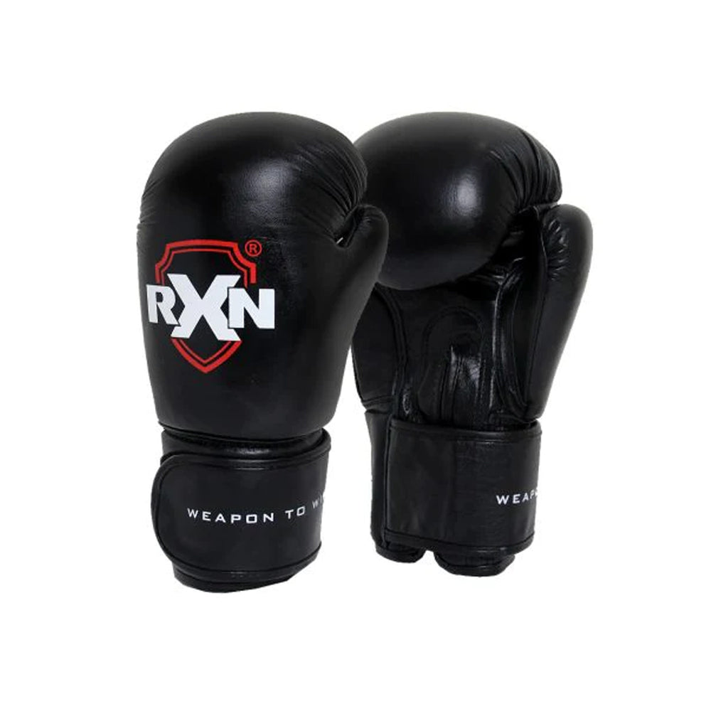 RXN Brawler Sparring Boxing Gloves (Black) - InstaSport