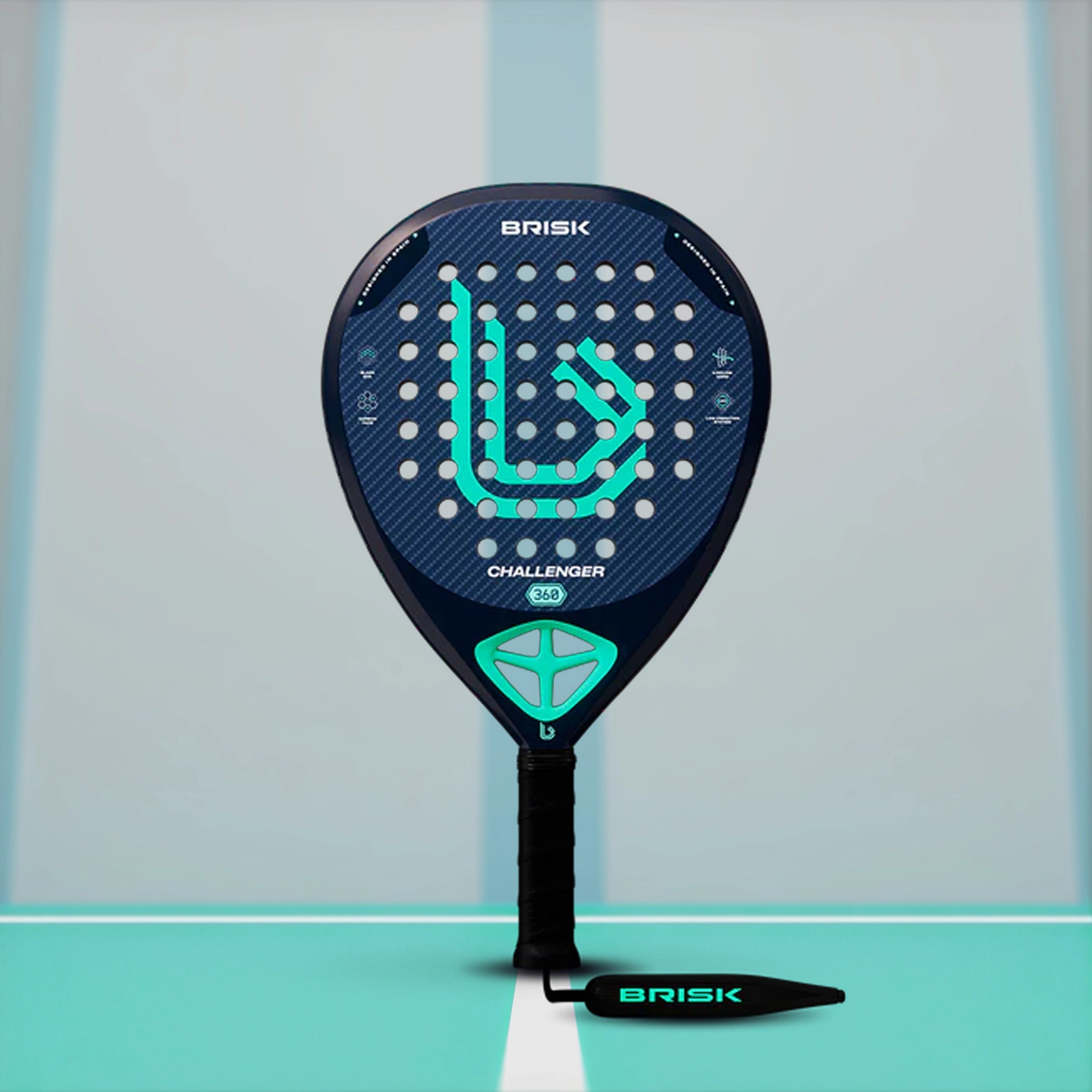 Brisk Challenger Padel Racquet - 360 gms - InstaSport