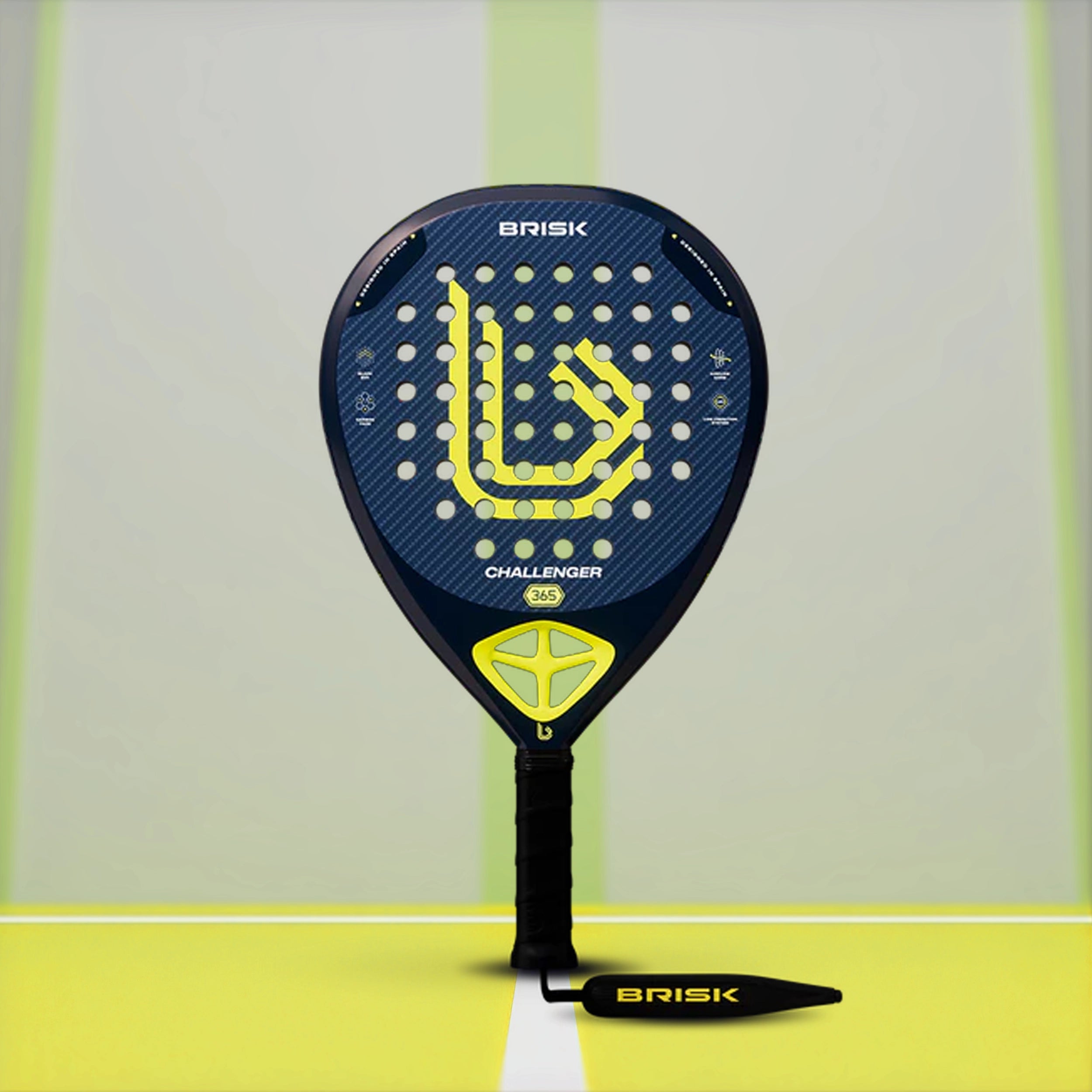 Brisk Challenger Padel Racquet - 365 gms - InstaSport