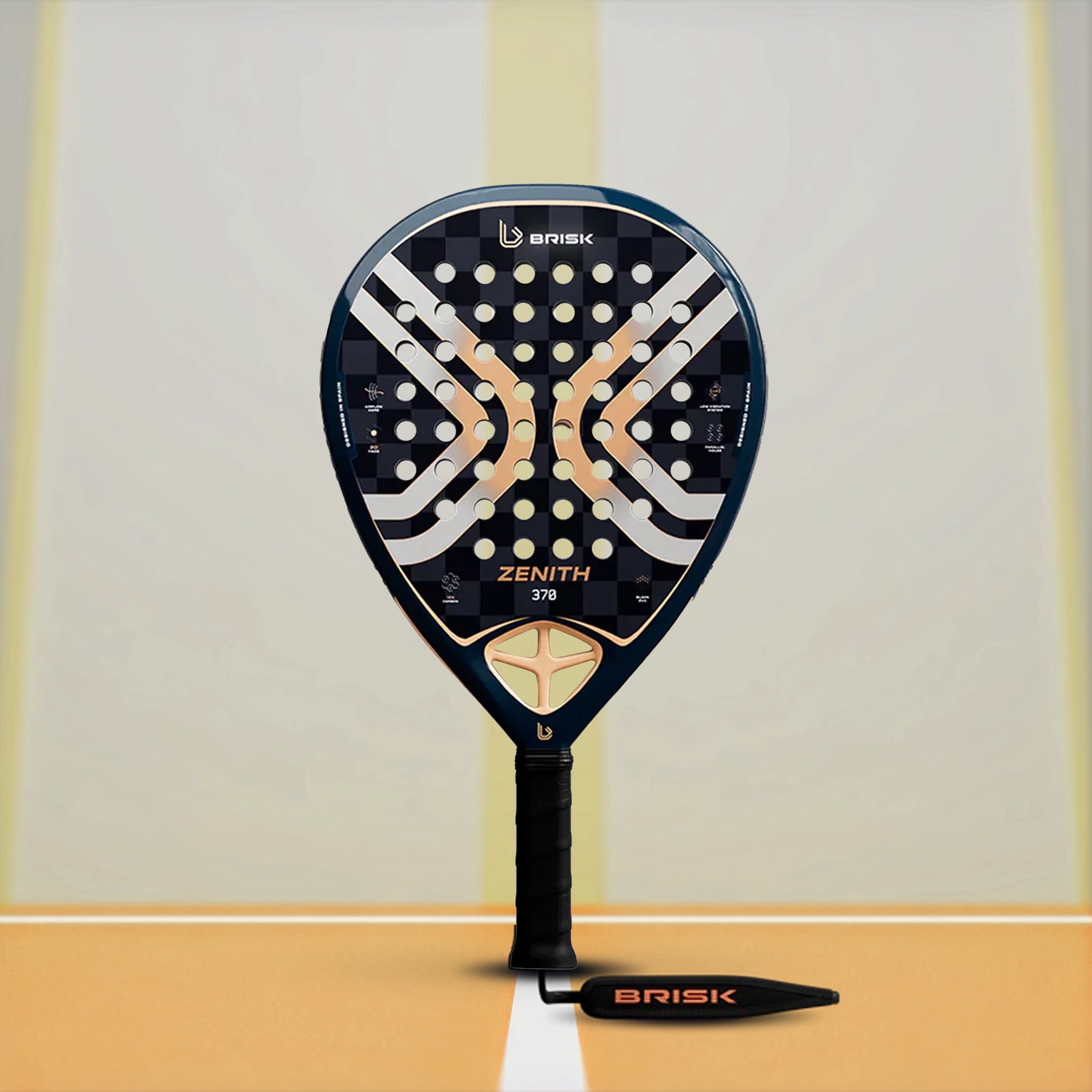 Brisk Zenith Padel Racquet - 370 gms - InstaSport