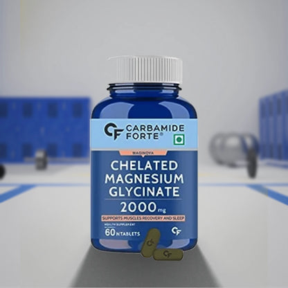 Carbamide Forte Chelated Magnesium Glycinate 2000mg - 120 Veg Tablets