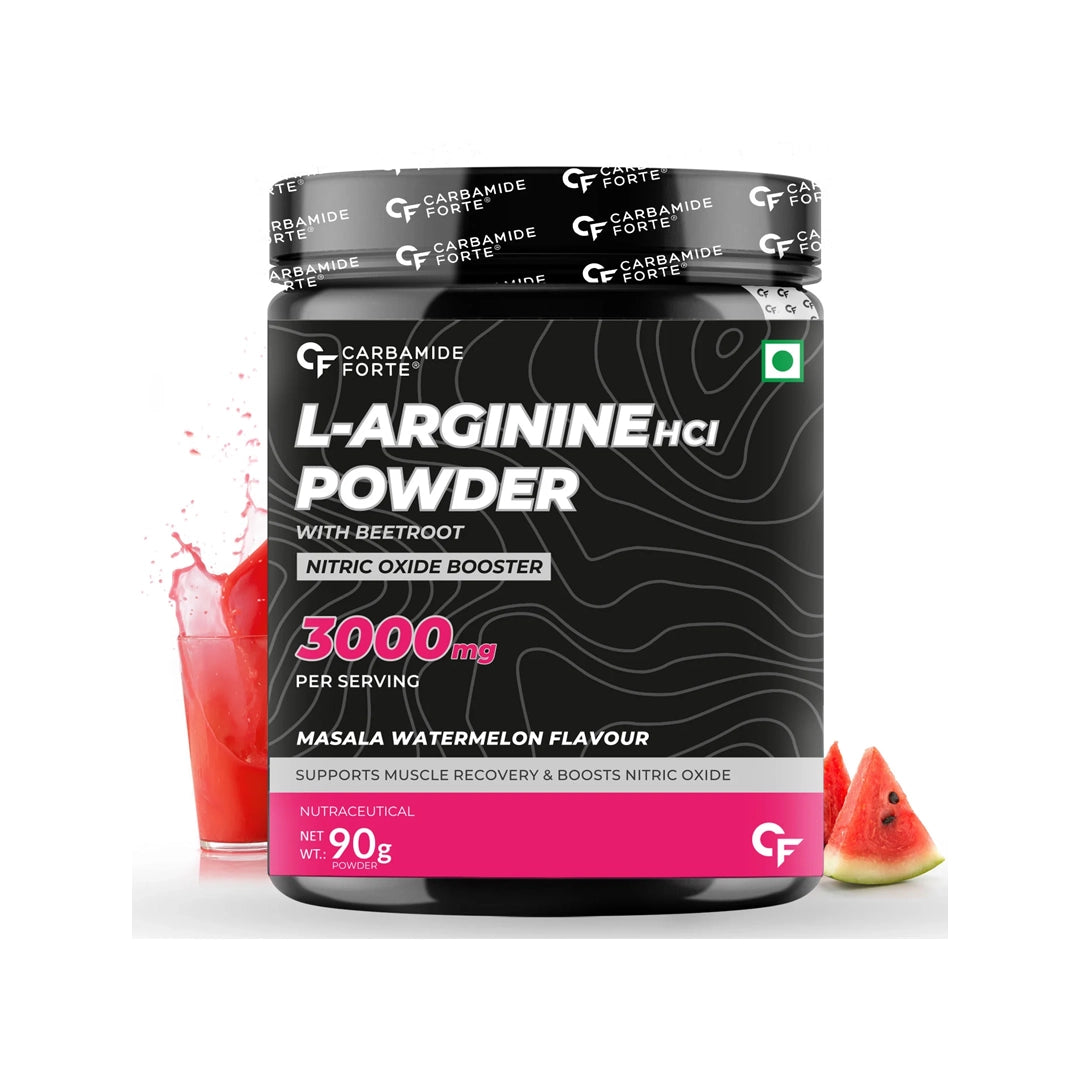 Carbamide Forte L-Arginine HCL Powder with Beetroot 3000mg (Masala Watermelon) - 90g