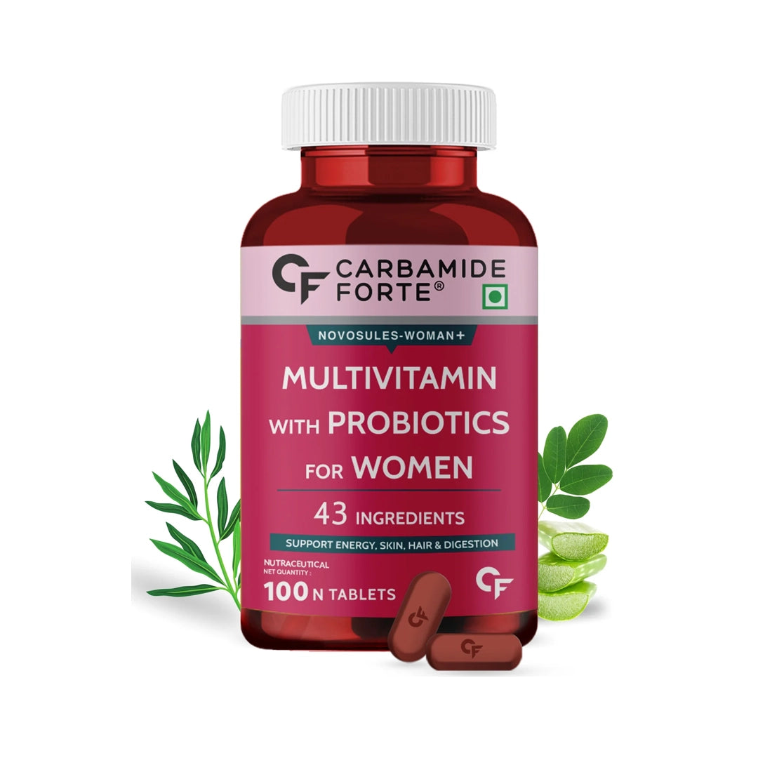 Carbamide Forte Multivitamin for Women with 43 Ingredients - 100 Veg Tablets