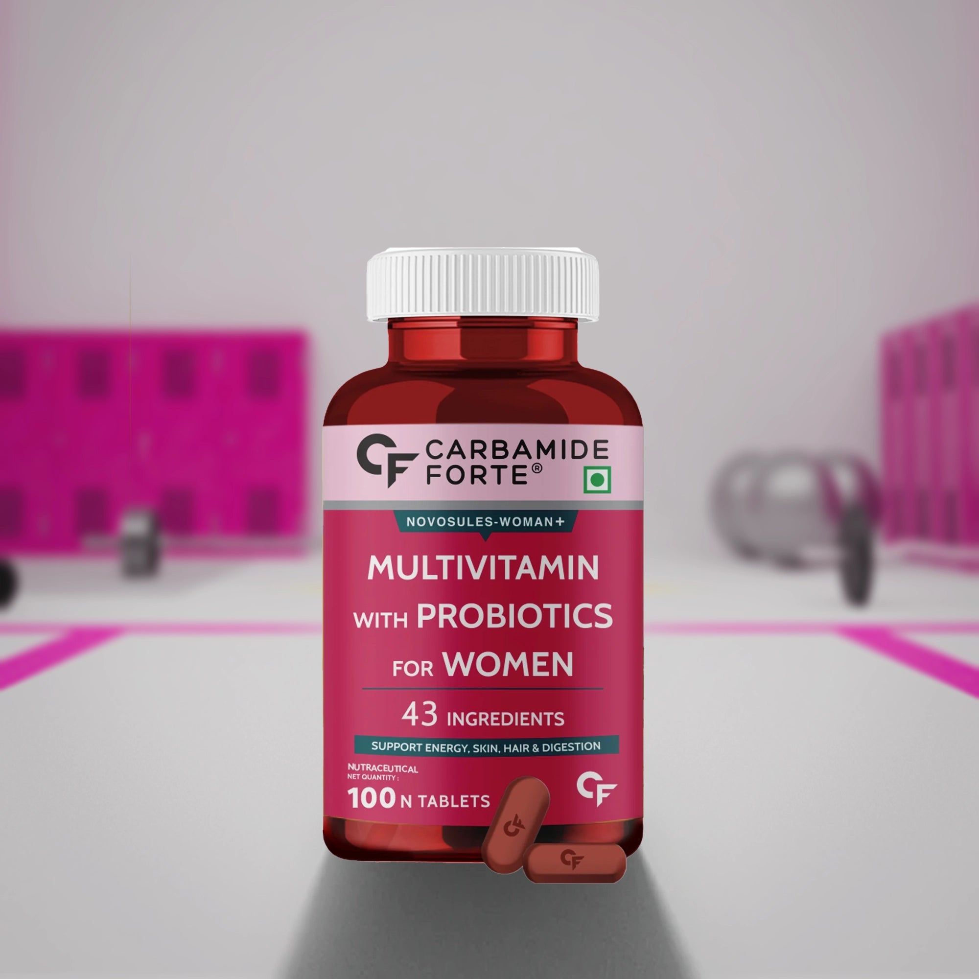 Carbamide Forte Multivitamin for Women with 43 Ingredients - 100 Veg Tablets