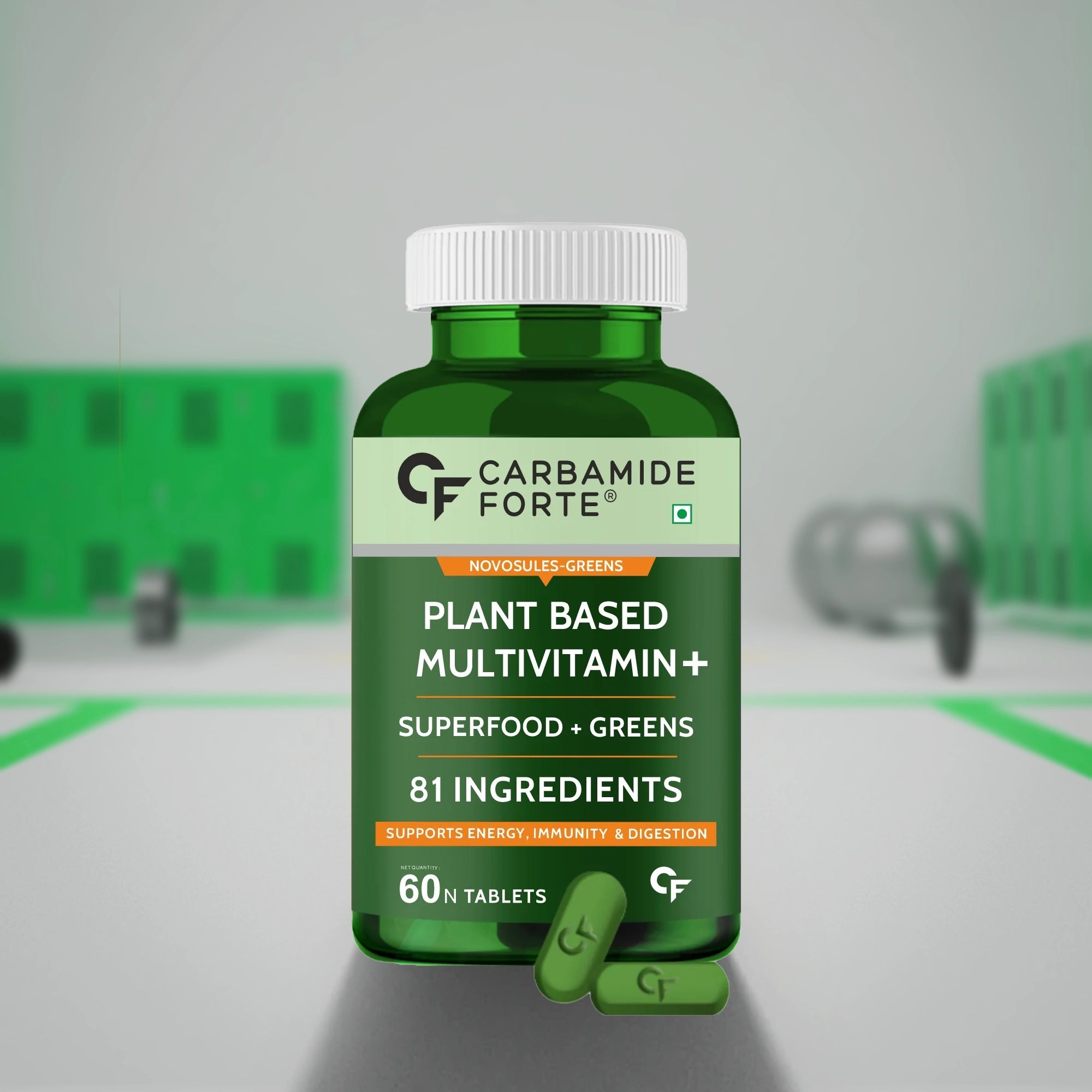 Carbamide Forte Plant Based Multivitamin Tablets (60 Veg Tablets) - Men & Women