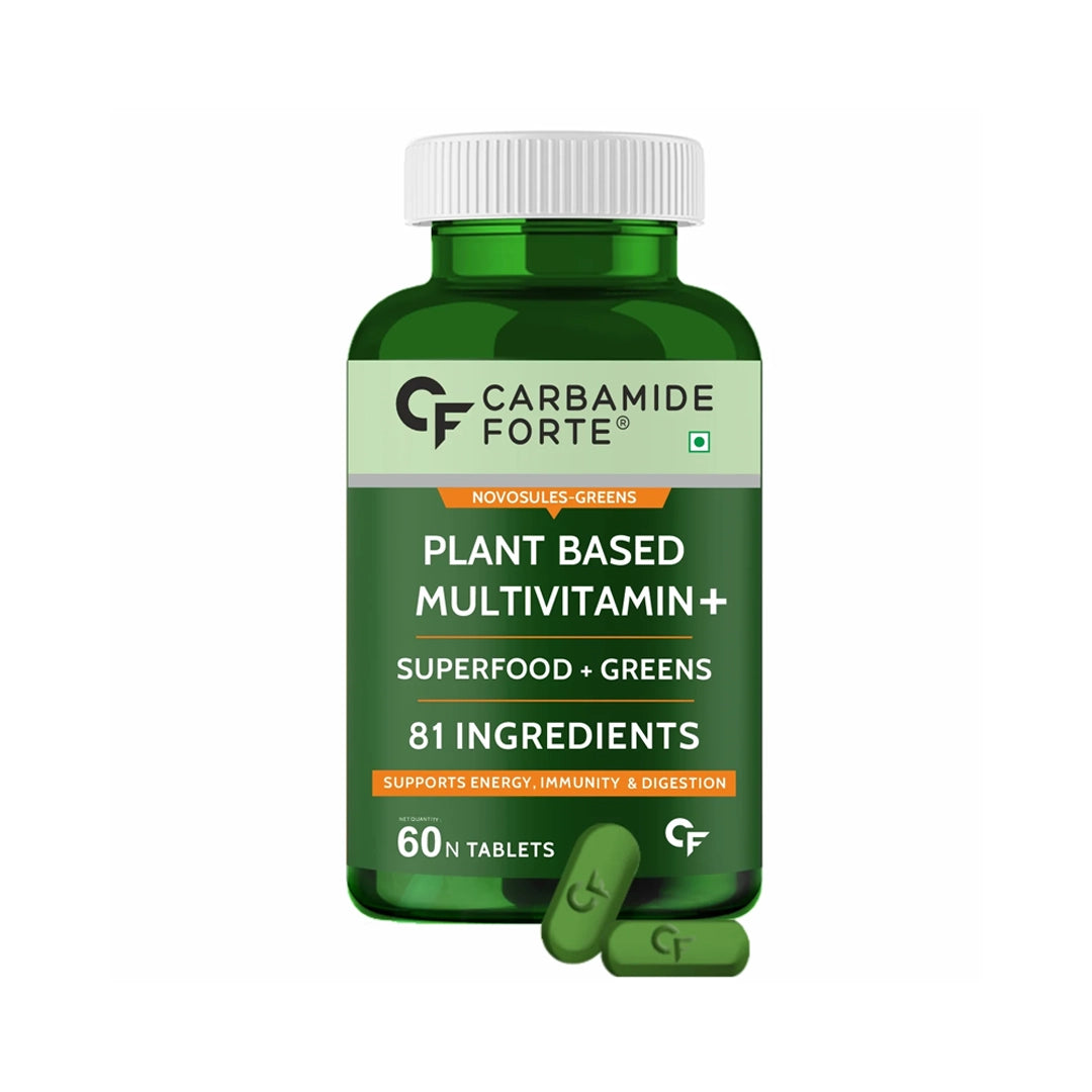 Carbamide Forte Plant Based Multivitamin Tablets (60 Veg Tablets) - Men & Women