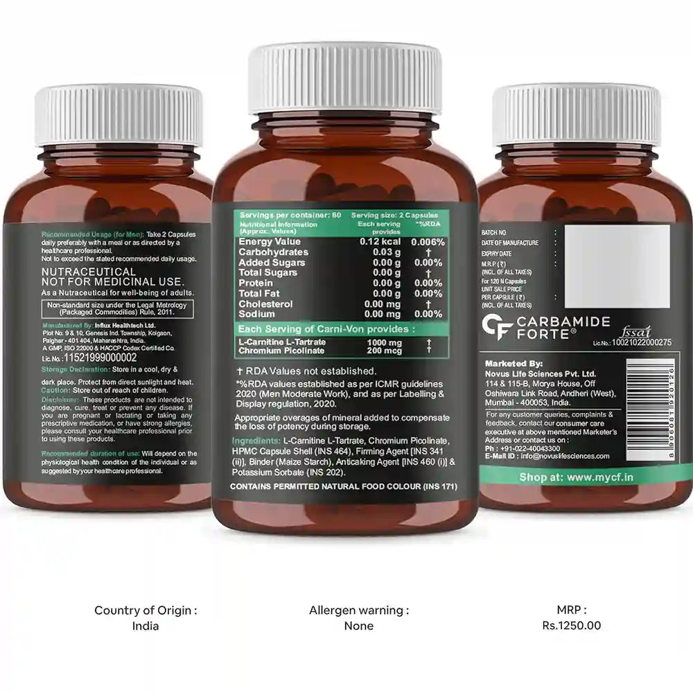 Carbamide_Forte_L_Carnitine_L_Tartrate_Weight_Loss_Nutri_Label_InstaSport