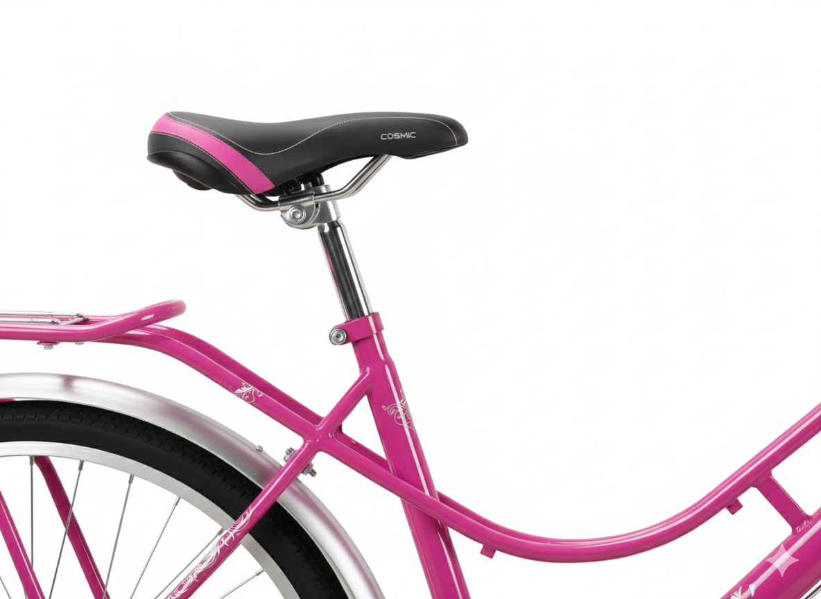 Cosmic_26_Colours_Bicycle_Pink_SAddle_InstaSport
