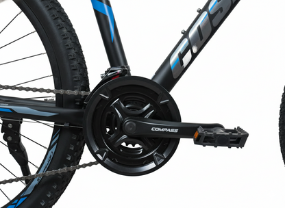 Cosmic_27.5_3000_Alloy_Speed_Bicycle_Black_Blue_Pedal_InstaSport