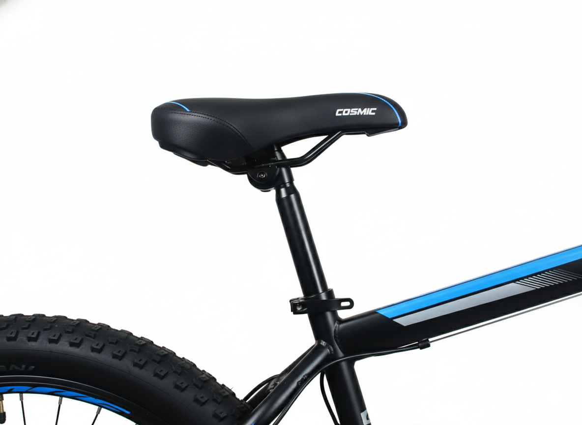 Cosmic_27.5_Fatso_Speed_Bicycle_Black_Blue_Saddle_InstaSport