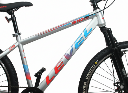Cosmic_29_Level_9100_SS_FS_Bicycle_Grey_Red_Side_InstaSport