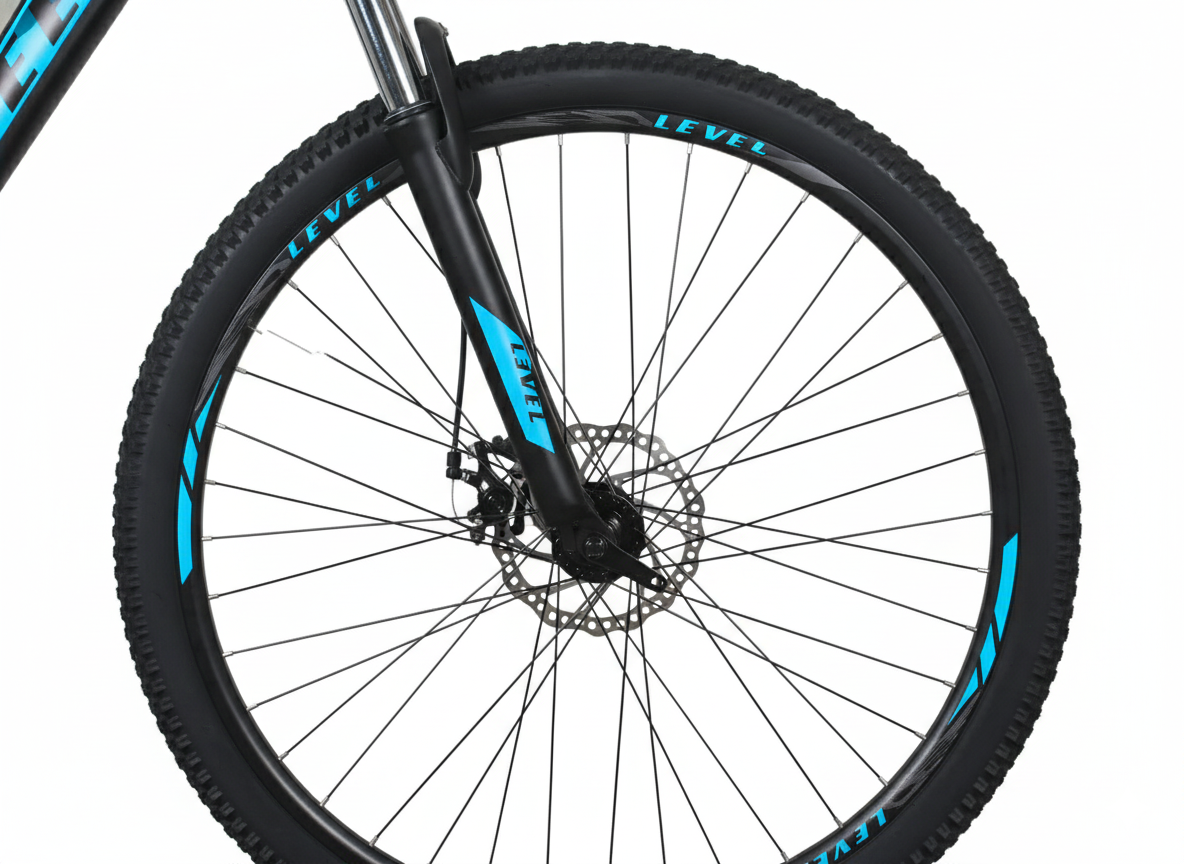 Cosmic_29_Level_Mondo_21_Speed_Bicycle_Black_Blue_Front_InstaSport