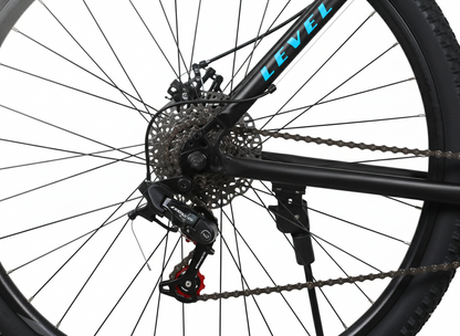 Cosmic_29_Level_Mondo_21_Speed_Bicycle_Black_Blue_Gear_InstaSport