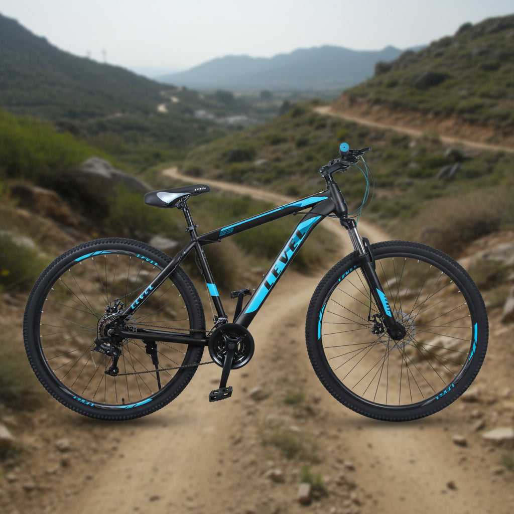 Cosmic_29_Level_Mondo_21_Speed_Bicycle_Black_Blue_Main_InstaSport