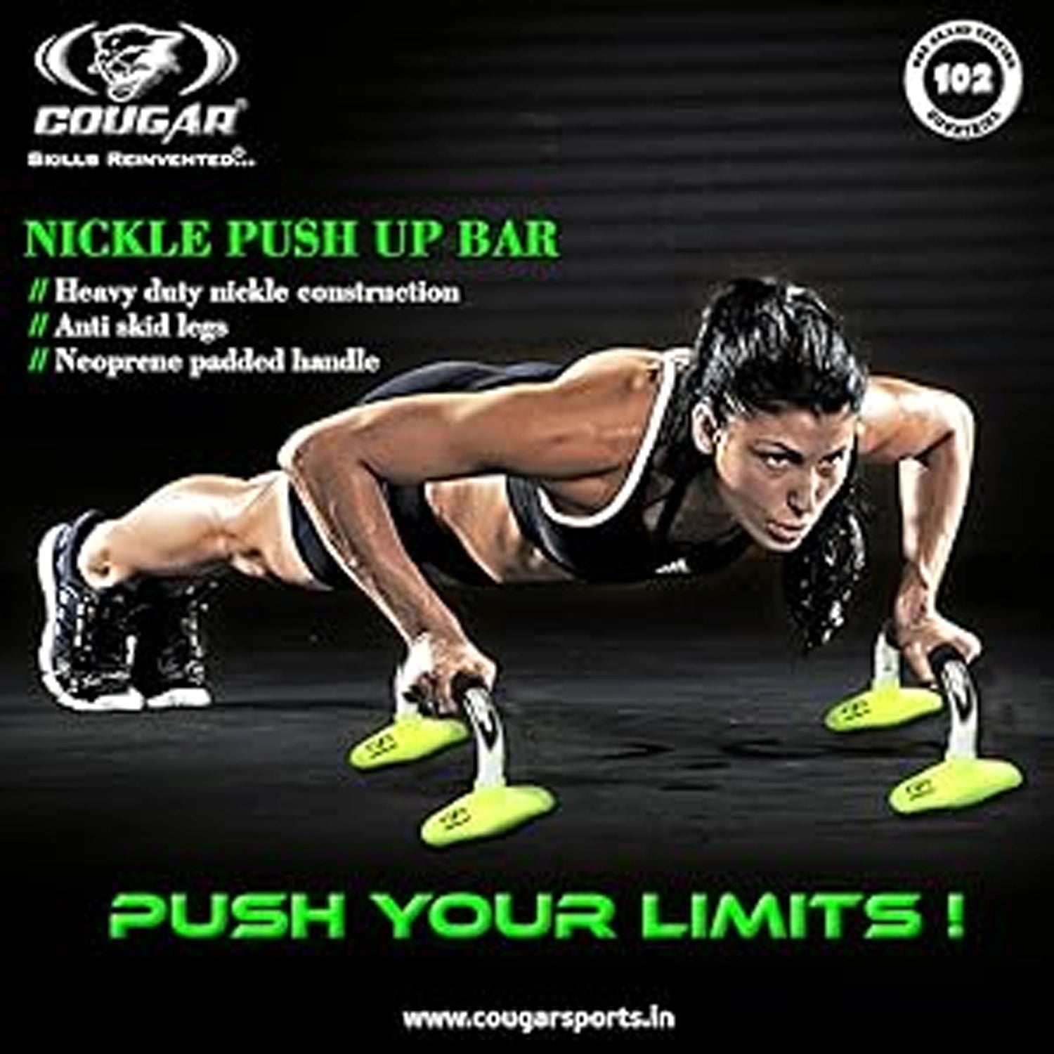 Cougar Nickle Push Up Bar