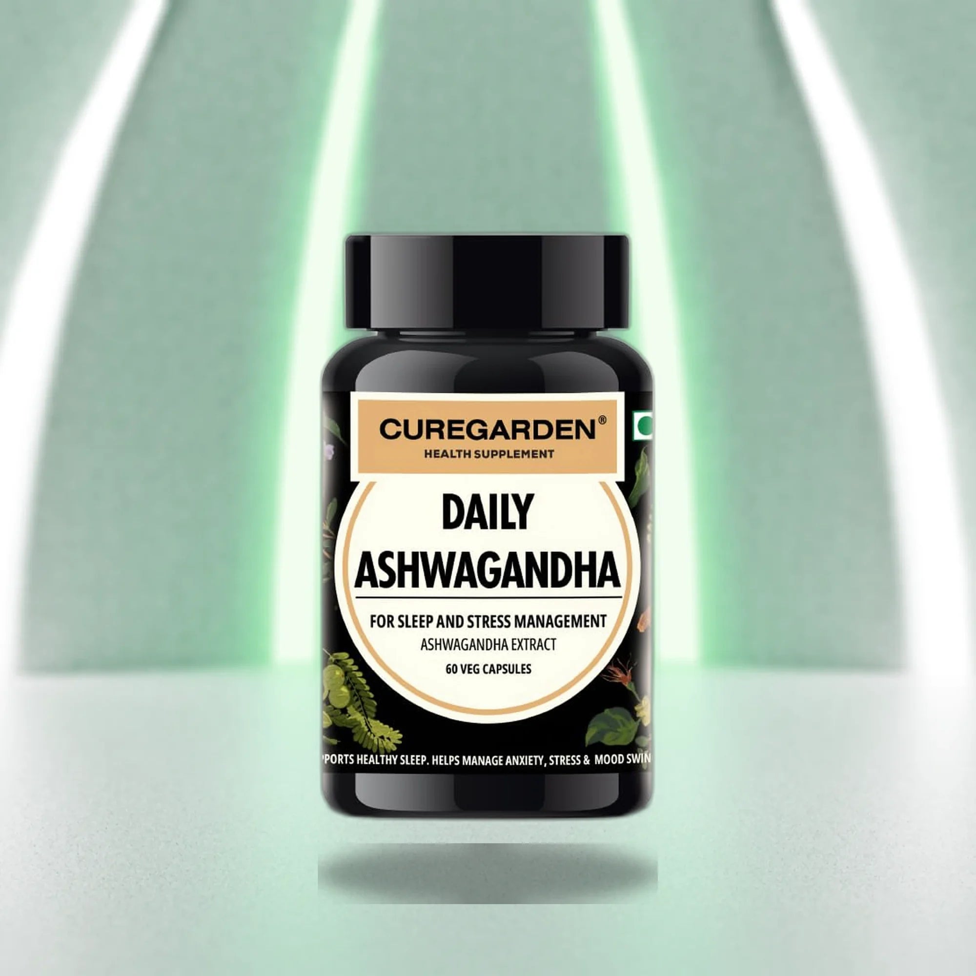 Cure_Garden_Daily_Aswagandha_60_Veg_Caps_Main_InstaSport