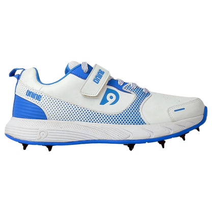 D9 Hunter-1 Batting Spikes Shoes - White/Blue