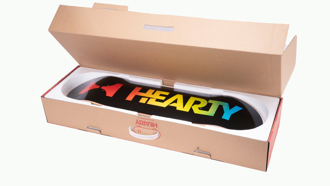 Hearty Pro-Complete Skateboard Pack- Unassembled- 8.0" & 8.25"-Neon Logo Black