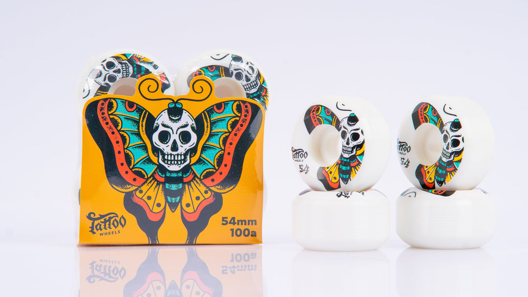 Tattoo Skateboard Wheels 54mm/ BUTTERFLY