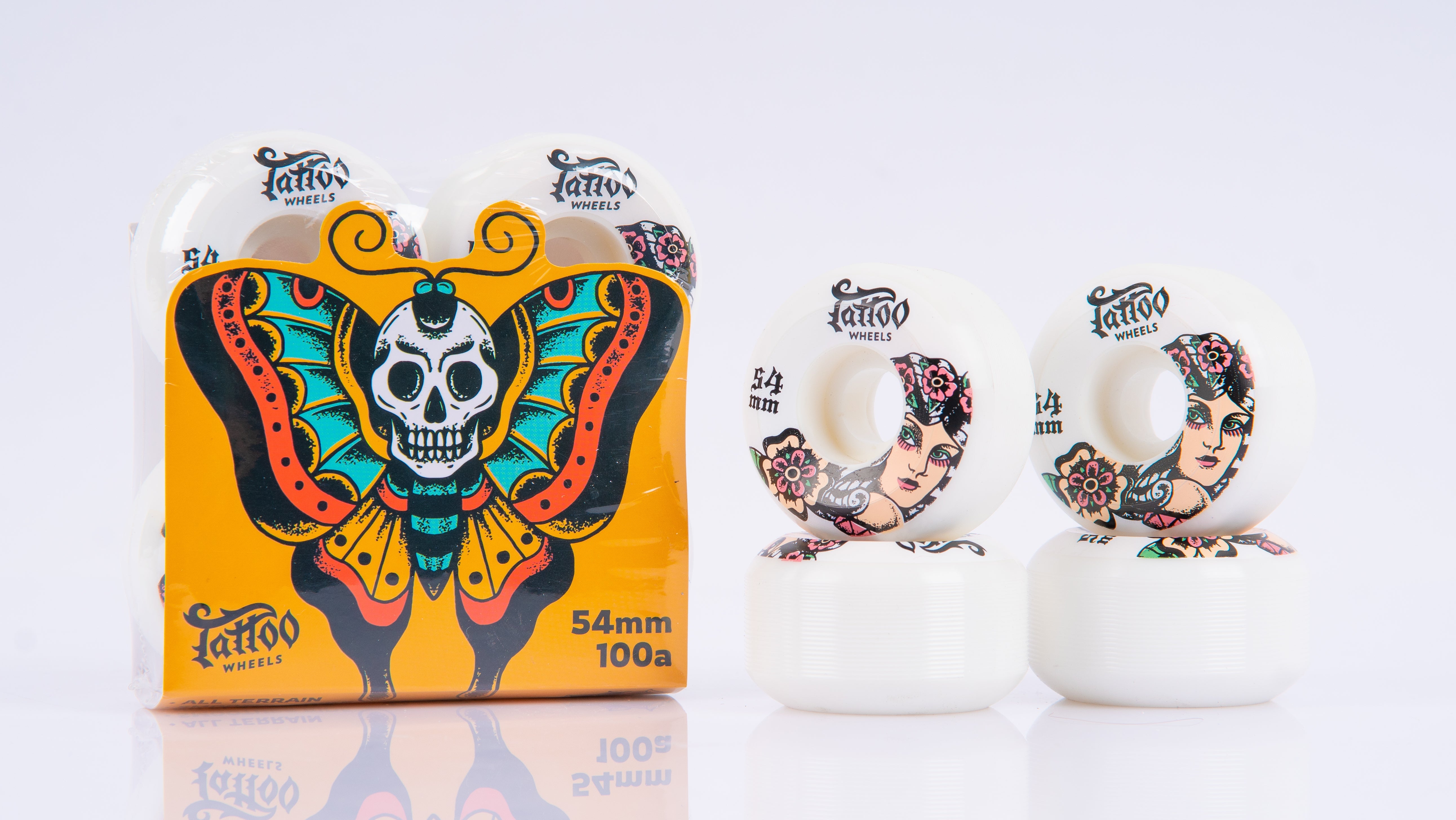 Tattoo Skateboard Wheels 54mm/ SANORITA - InstaSport