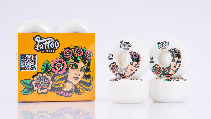 Tattoo Skateboard Wheels 54mm/ SANORITA - InstaSport