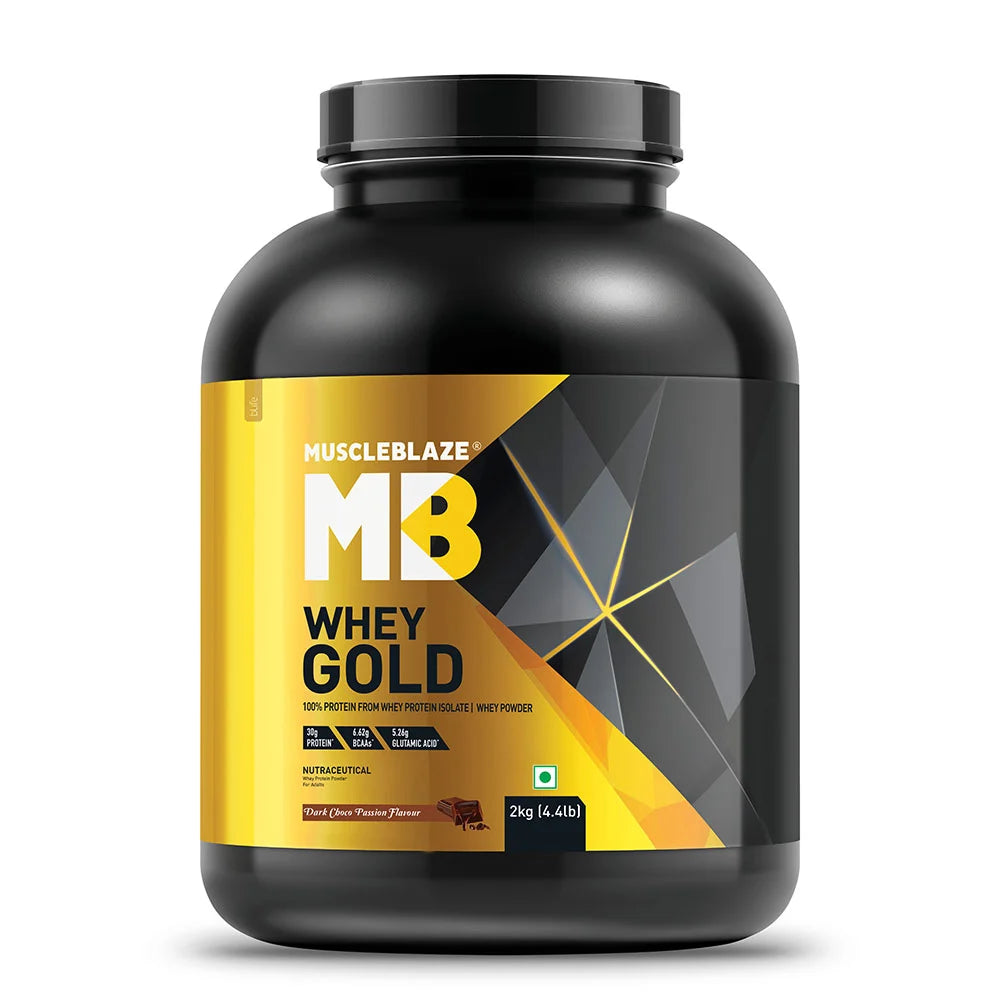 Muscle Blaze Whey Protein Gold - Dark Chocolate - InstaSport