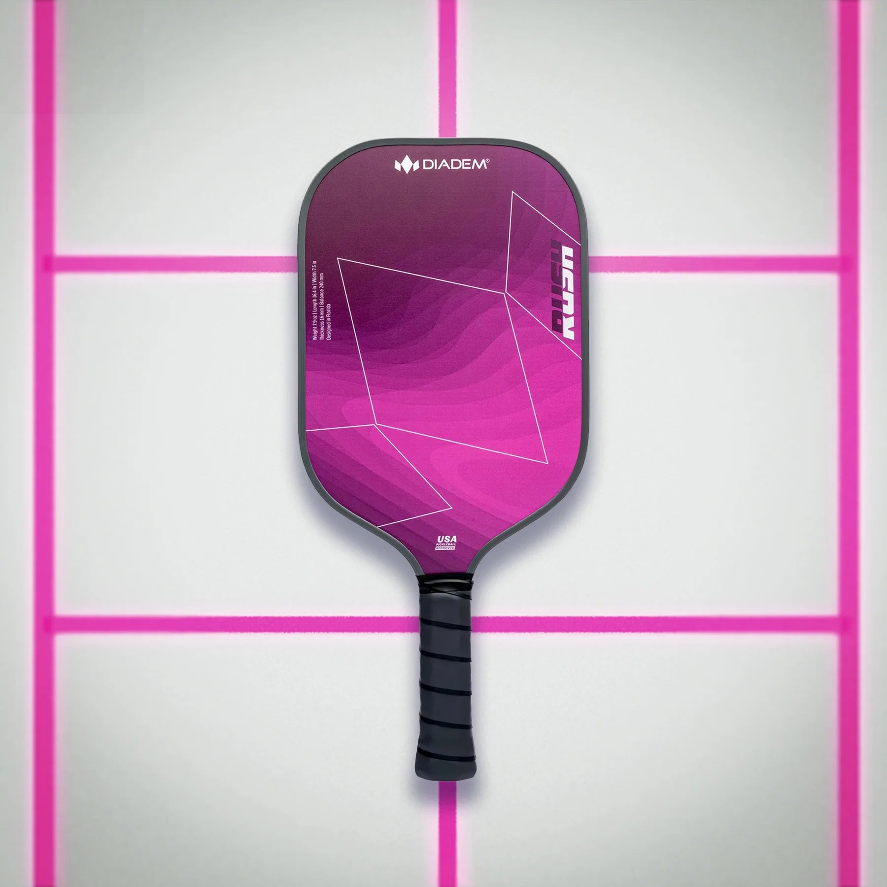 Diadem Rush Pickleball Paddle (Pink)