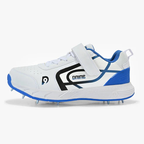 Dnine_Classic_2_Bowling_Cricket_Spike_Shoes_Blue_LEft_InstaSport