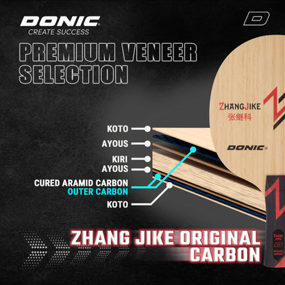 Donic_Zhand_Jike_Original_Carbon_Table_Tennis_Blade_Info_InstaSport