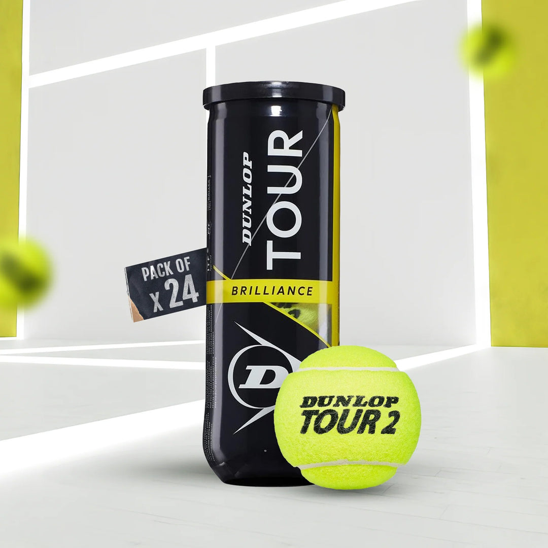 Dunlop Tour Brilliance Tennis Balls Can (72 Balls)
