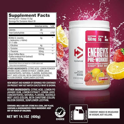 Dymatize_Energyze_Pre_Work_30_Servings_Nutrition_Table_InstaSport