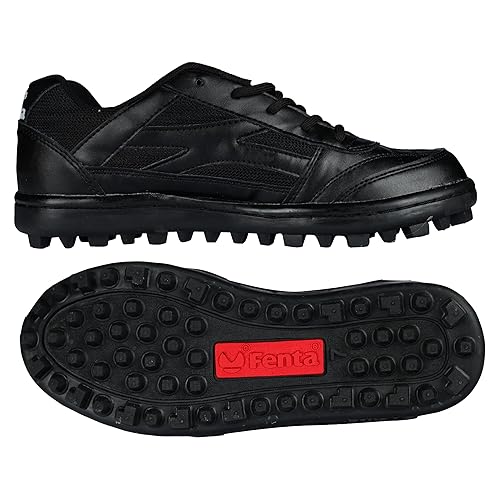 Fenta_Black_Bulls_Durable_PU_Hockey_Shoes_Sole_InstaSport