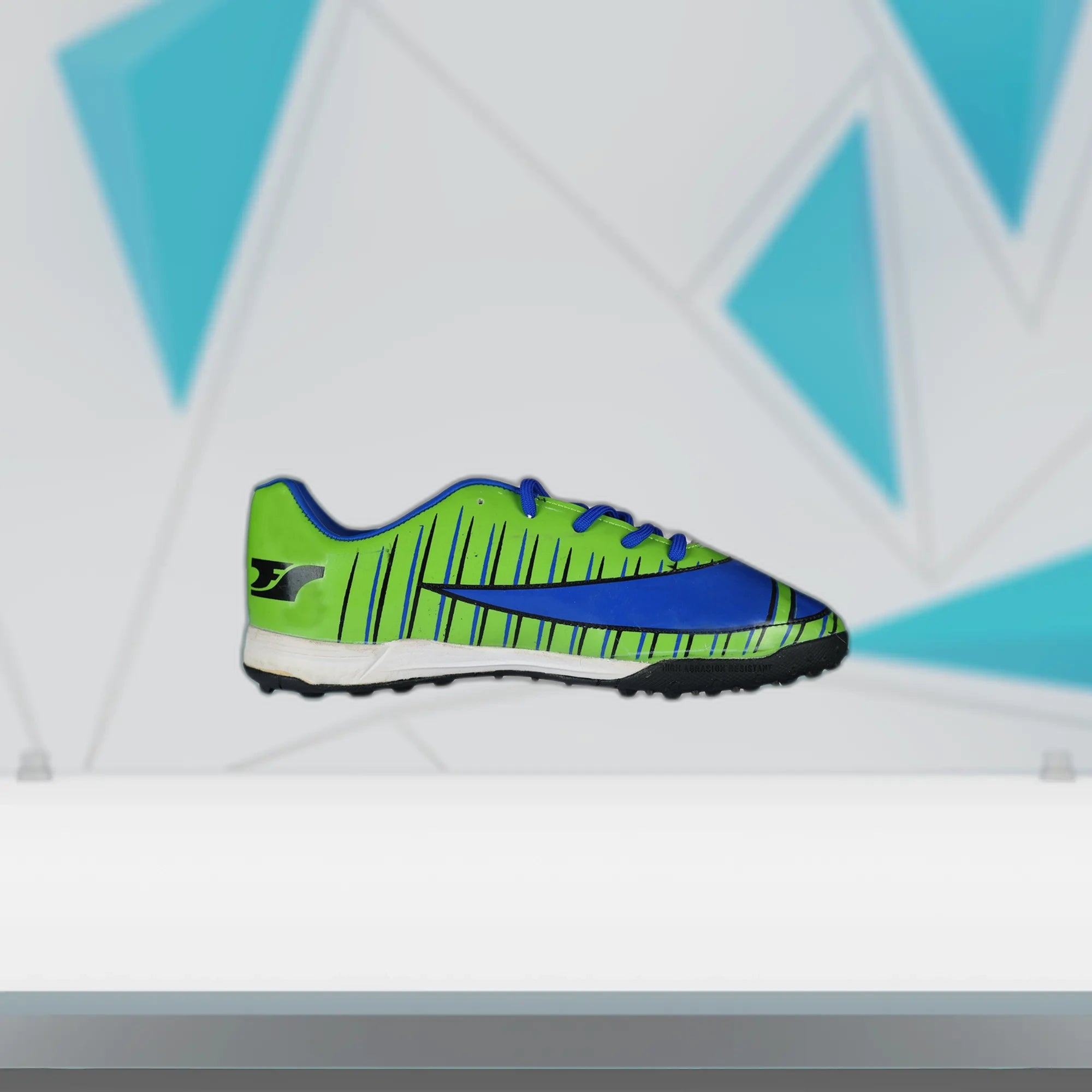 Fenta_Futsal_New_Black_Indoor_Soccer_Shoes_Green_Main_InstaSport