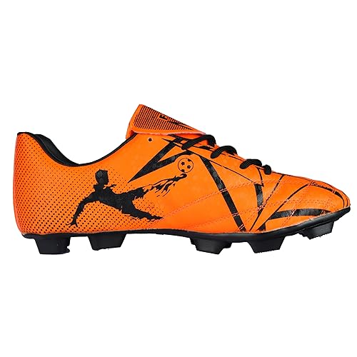 Fenta_Kick_Beginner_PU_Football_Shoes_Orange_Single_InstaSport