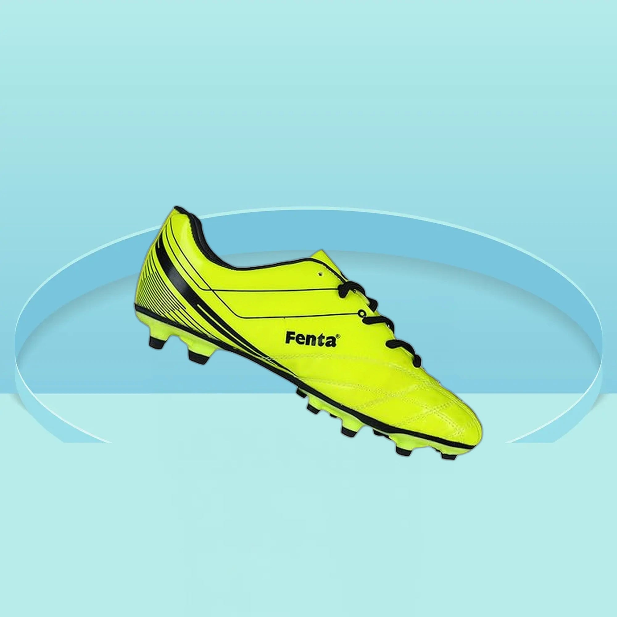 Fenta_League_PU_Football_Shoes_Yellow_Main_InstaSport
