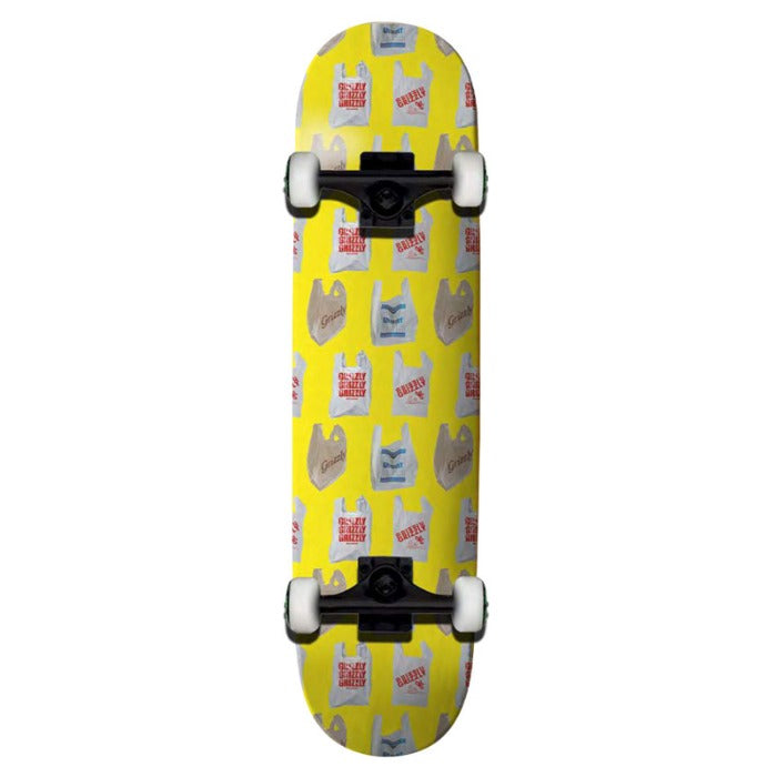 GRIZZLY COMPLETE SKATEBOARDS 7.375" To 8.25"-IN THE BAG GMC2210H01 | Yellow