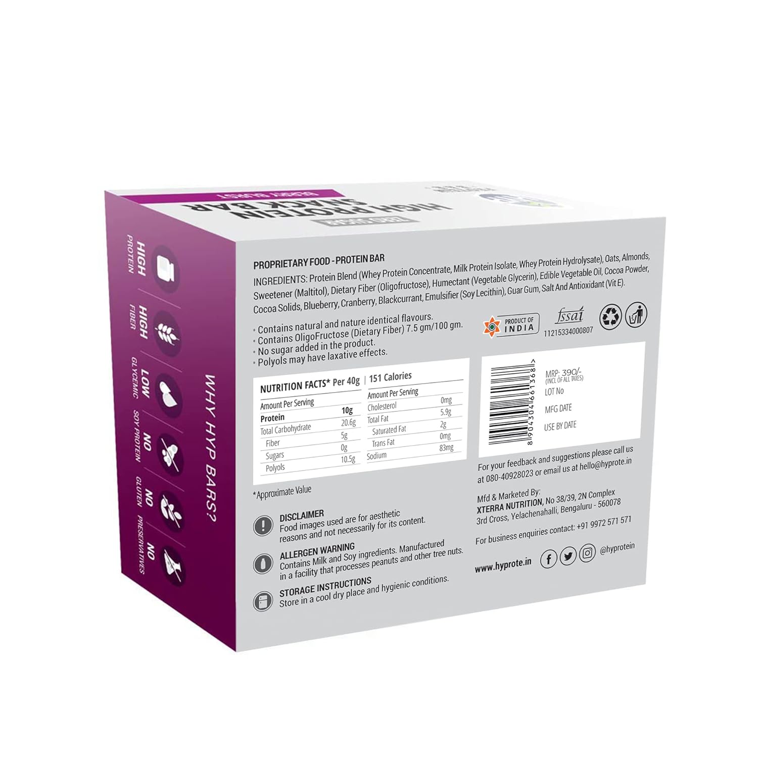 HYP_Lean_Protein_Bar_Berry_Burst_Back_InstaSport