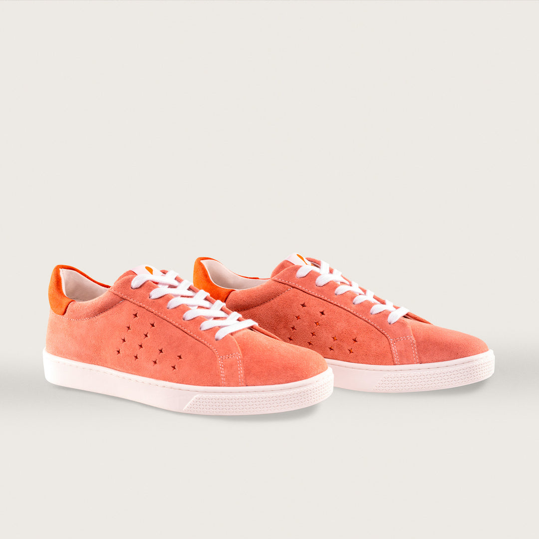 Lazo Halo Sneaker Tongue Graphic Andromeda Pink/Carnelian Orange