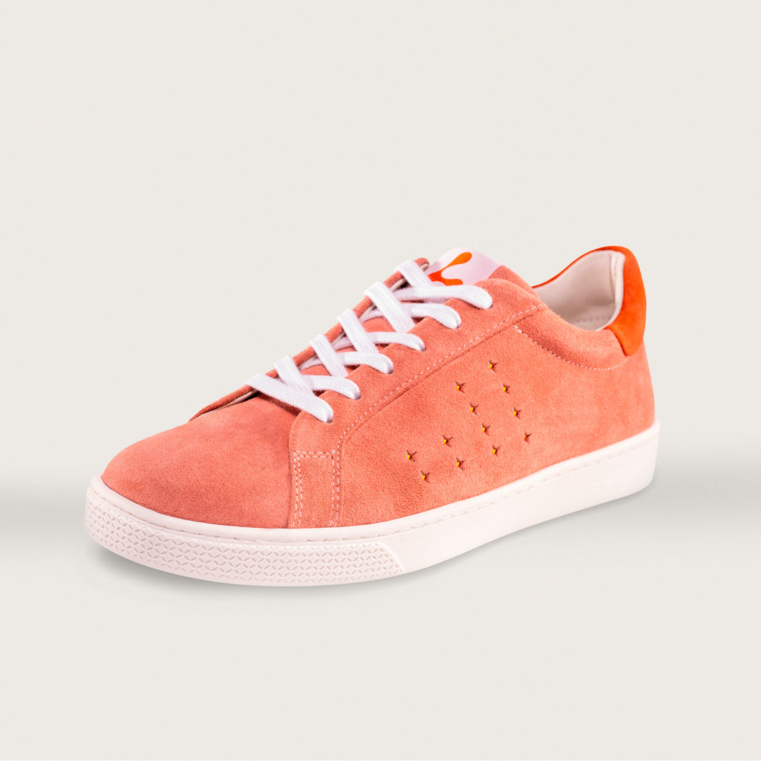 Lazo Halo Sneaker Tongue Graphic Andromeda Pink/Carnelian Orange