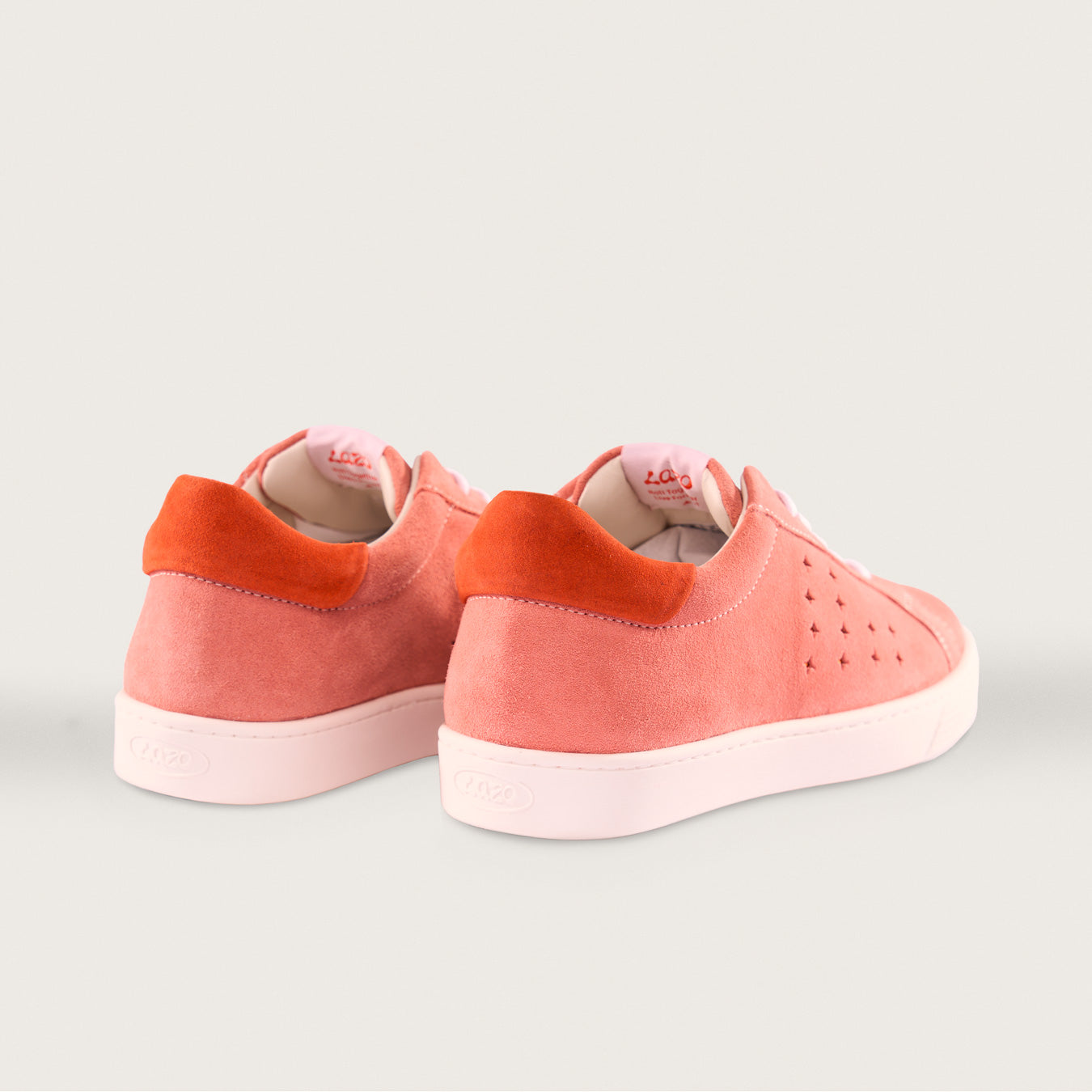 Lazo Halo Sneaker Tongue Graphic Andromeda Pink/Carnelian Orange - InstaSport