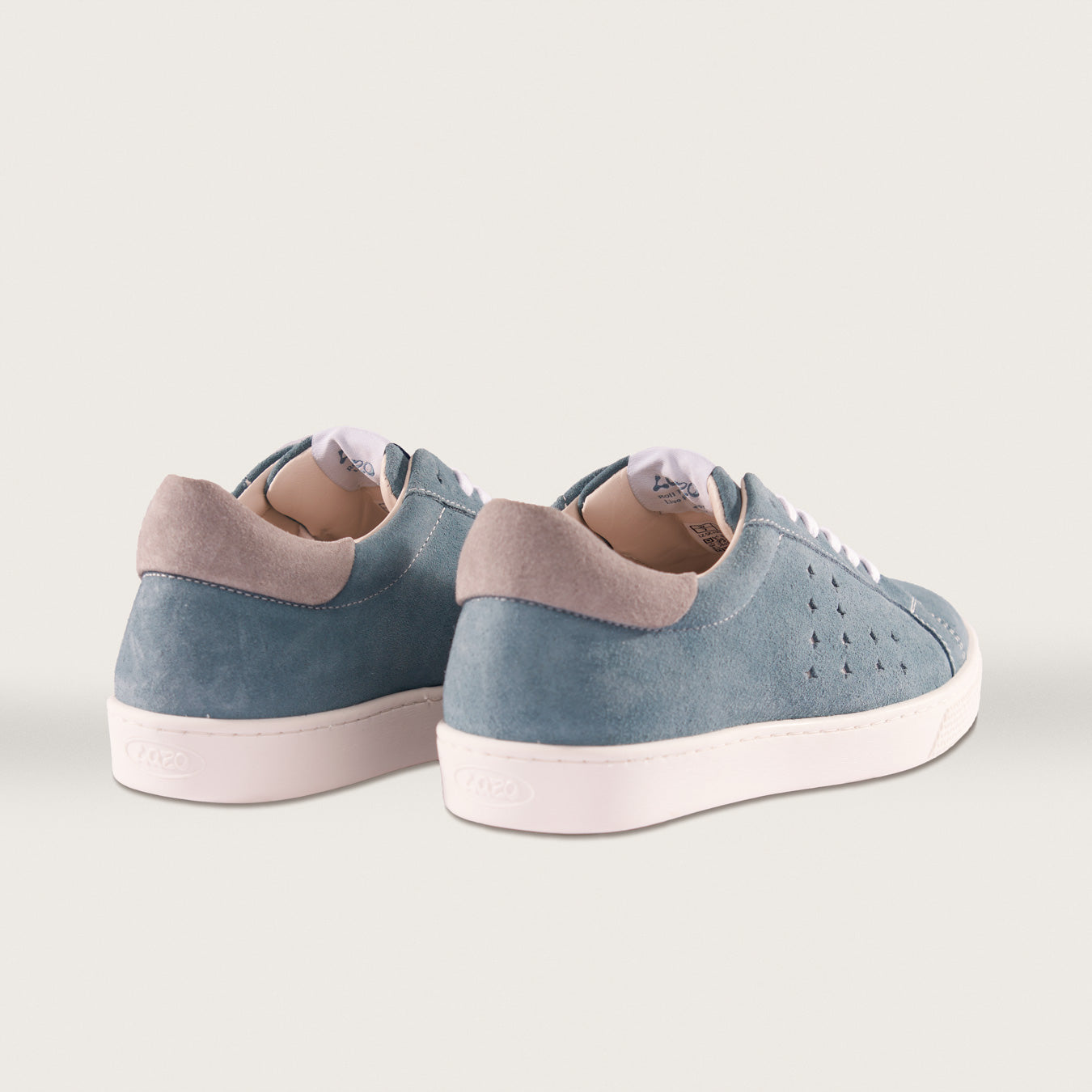 Lazo Halo Sneaker Tongue Graphic Aquamarine Blue/Smokey Quartz Grey - InstaSport