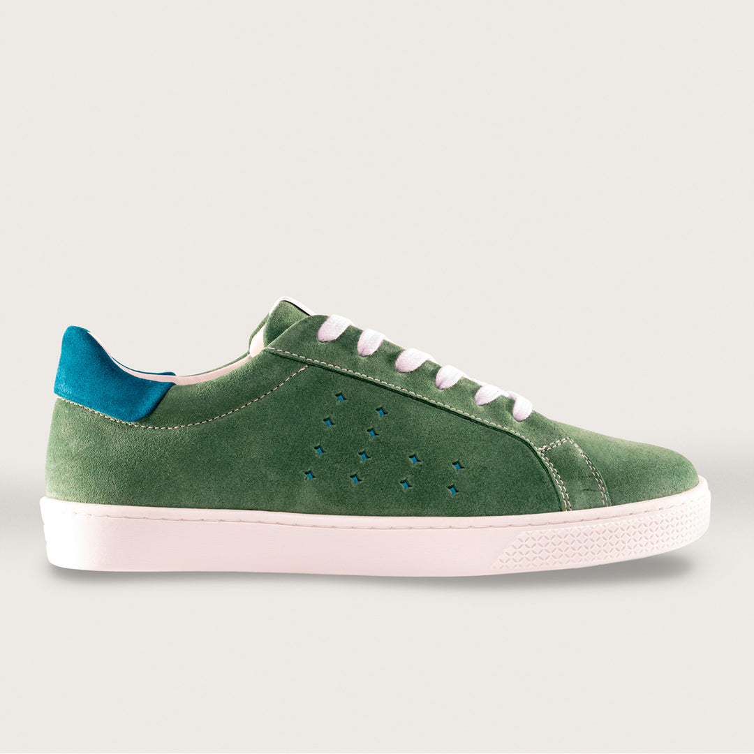 Lazo Halo Sneaker Tongue Graphic Emerald Green/Labradorite Blue