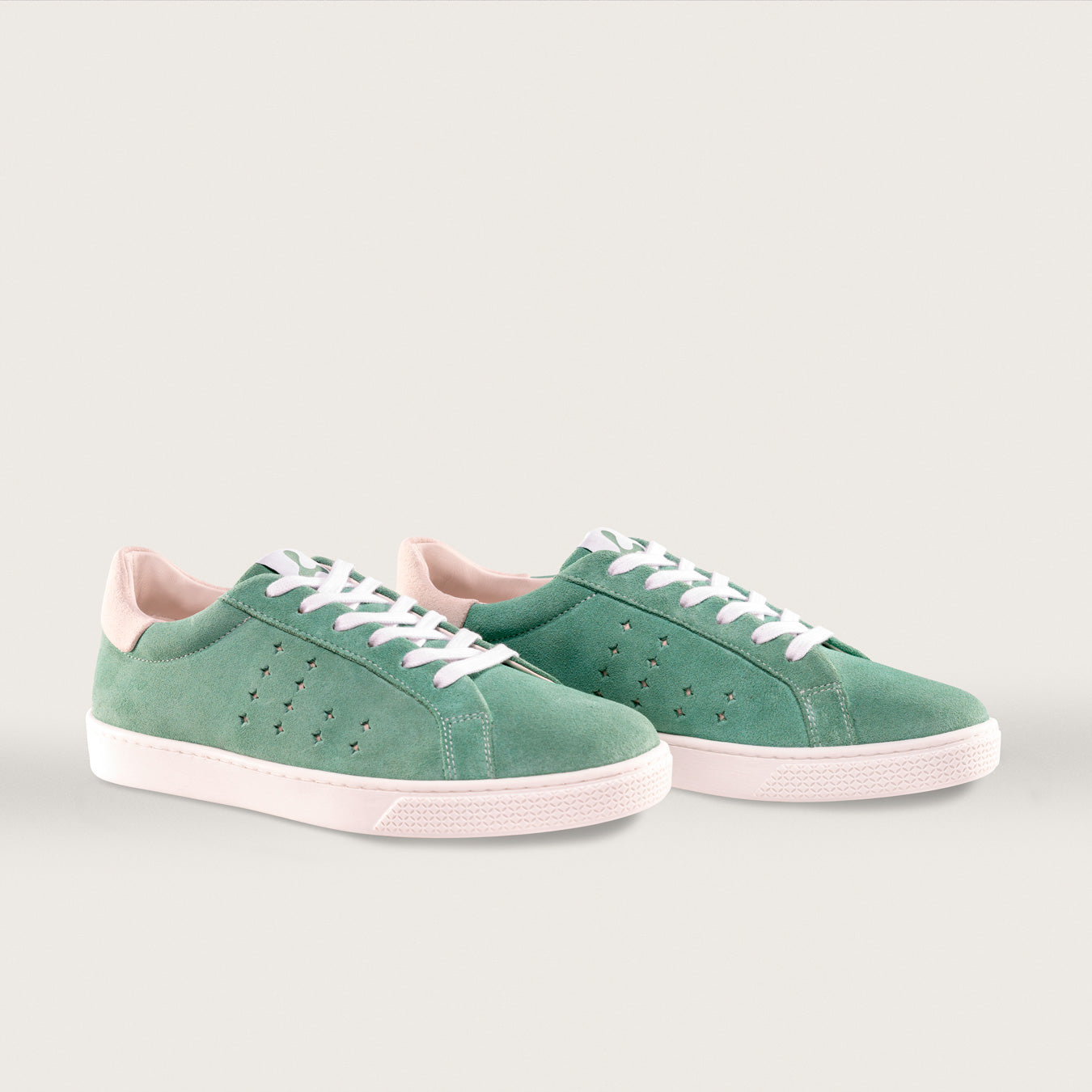 Lazo Halo Sneaker Tongue Graphic Flourite Green/Opal White - InstaSport