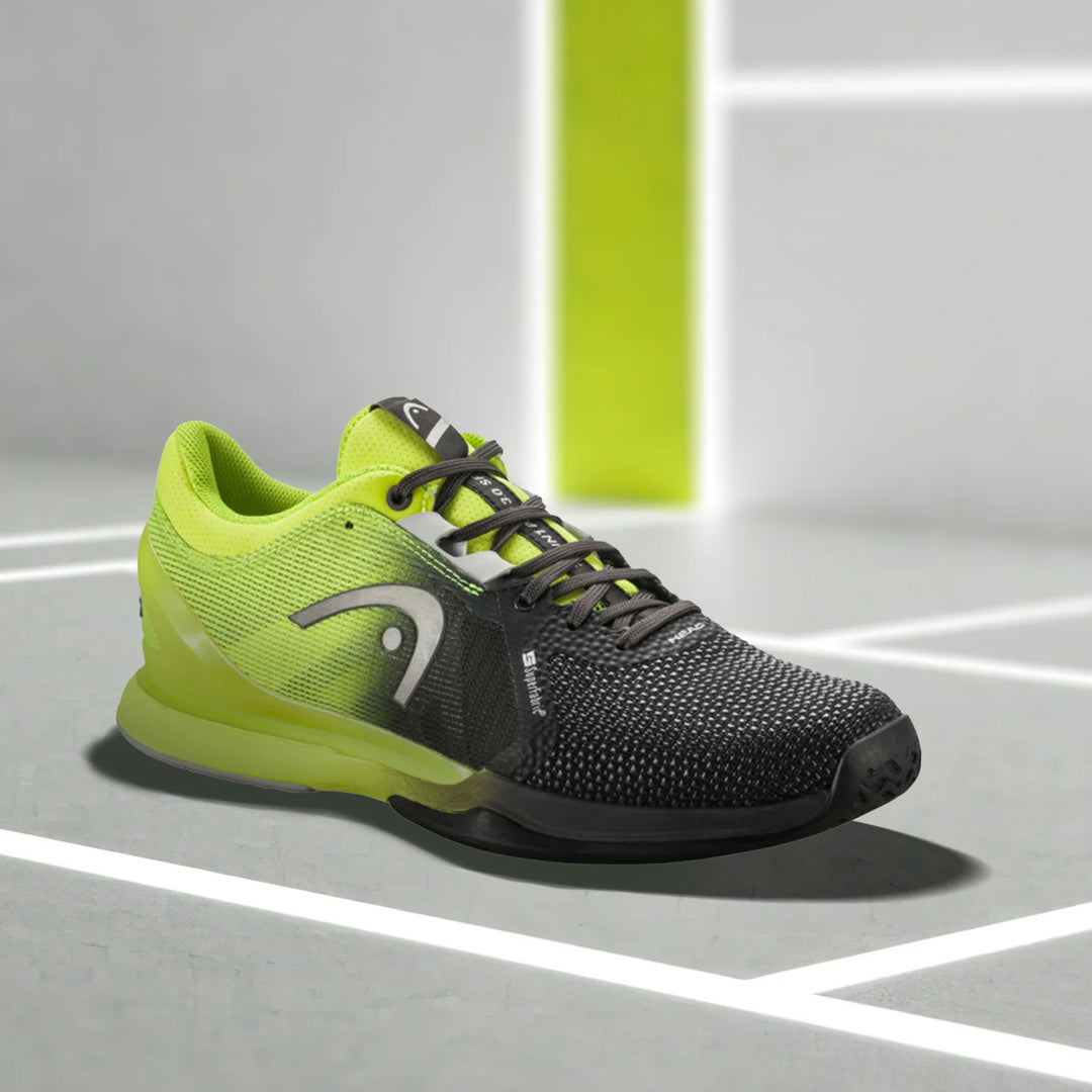 Head Sprint Pro 3.0 SF Tennis Shoes (Black/Lime)