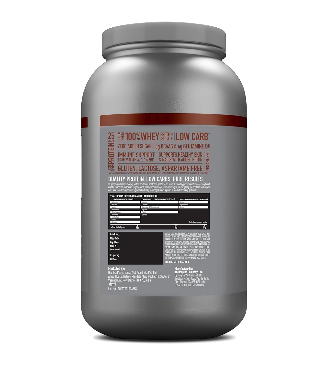 IsoPure_Whey_Protein_Isolate_Dutch_Chocolate_Low_Back_InstaSport